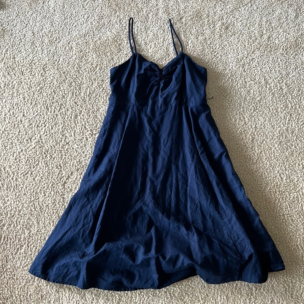 Gap dress circle skirt navy 10